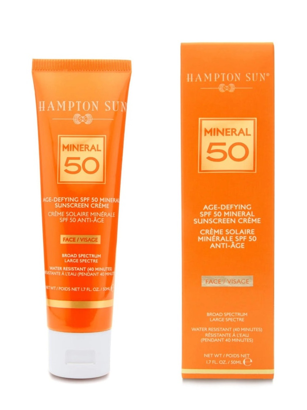 Hampton Sun Age-Defying SPF 50 Mineral Crème for Face